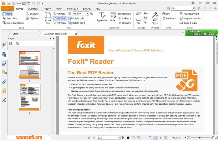 Foxit Reader Crack - wazusoft.org