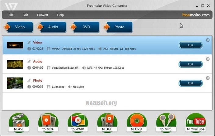 Freemake Video Converter - wazusoft.org