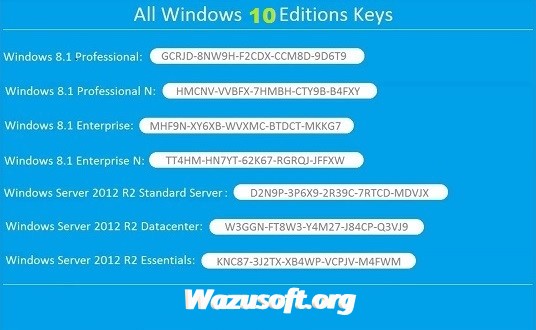 Windows 10 With Product Key - Wazusoft.org